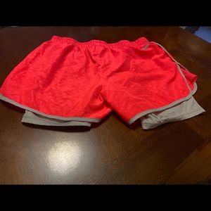 Two layer athletic shorts